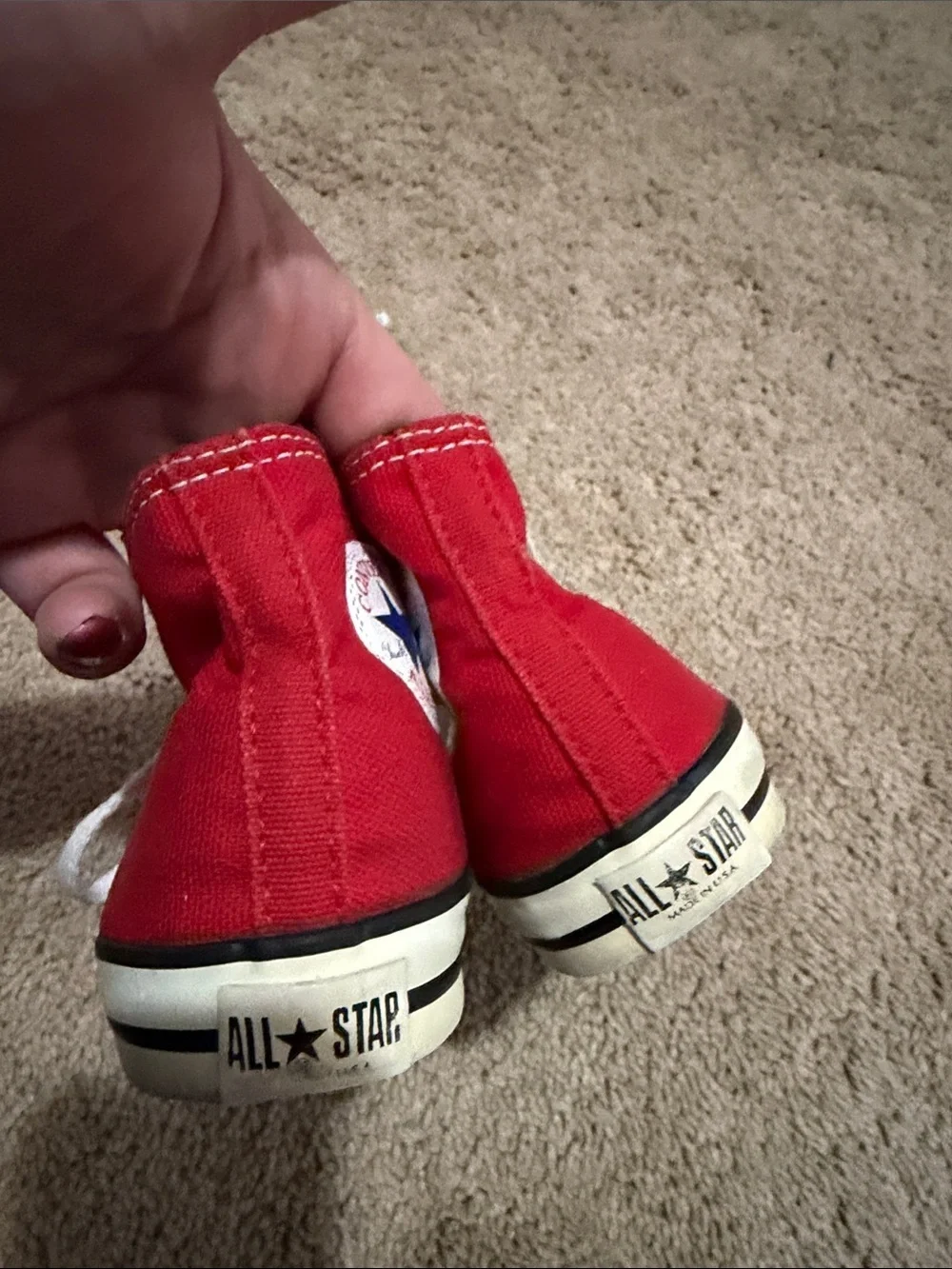 Converse all stars red toddlers size 9.5